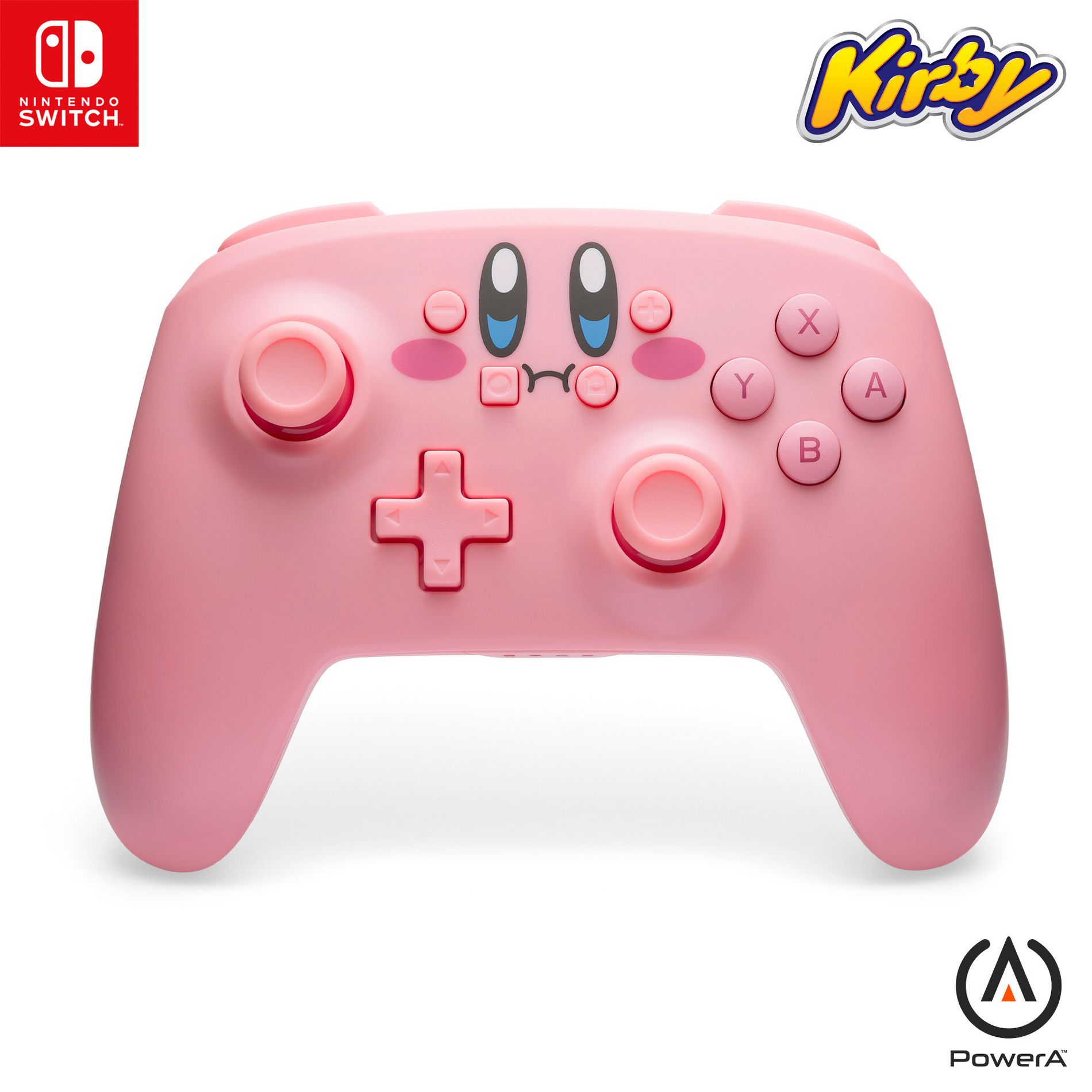 PowerA Core Wireless Controller for Nintendo Switch Kirby Mouthful: Bluetooth USB Compatible