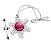 Central Washington University Wild Cats Logo Metal Snowflake Christmas Tree Holiday Ornament - 3 of 3
