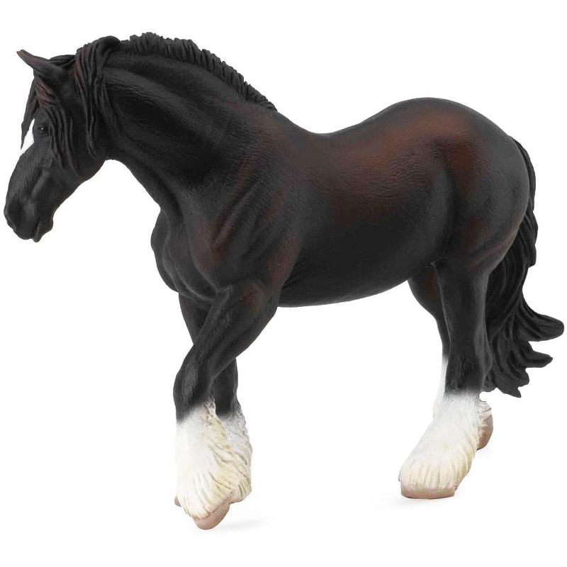 Breyer Animal Creations Breyer Corral Pals Horse Collection Black Shire Horse Mare Model Horse, 1 of 2