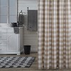 Park Designs Natural Buffalo Check Shower Curtain 72" - 2 of 4
