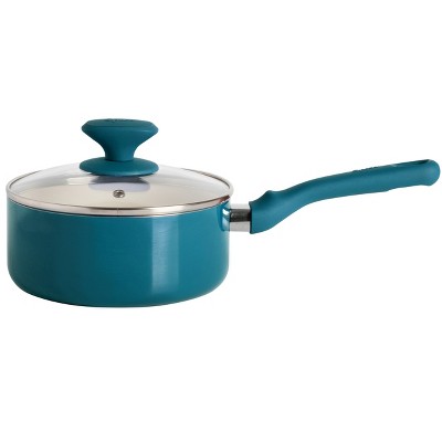 Teal 10-Piece Nonstick Aluminum Cookware Set with Ceramic Coating