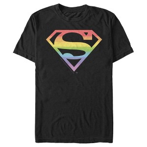 Men's Superman Classic Logo Rainbow T-Shirt - 1 of 4