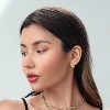 Gold Chunky Hoop Earrings Set for Women, 14K Gold Plated Twisted Huggie Hoop Earring, Thick Open Hoops Set Lightweight - 2 of 4