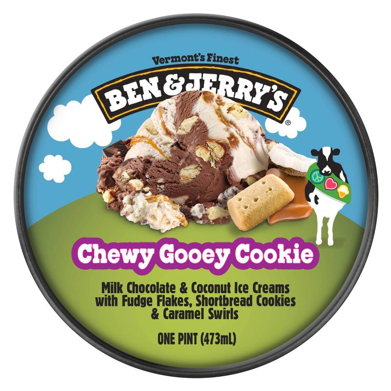 Ben &#38; Jerry&#39;s Chewy Gooey Cookie Chocolate &#38; Coconut Ice Cream - 16oz, 5 of 7
