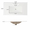 TiramisuBest 30"Antique Bathroom Vanity with Ceramic Sink,Mid-Century Modern Cabinet,2 Soft-Close Doors,Large Storage,Retro Freestanding,Brown - 3 of 4