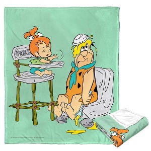 Warner Bros. The Flintstones Fatherly Love Silk Touch Throw Blanket 50x60 Inches - 1 of 4