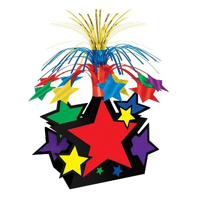 Beistle 15" Star Centerpiece Multicolor 3/Pack 50153-MC