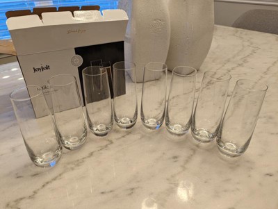 Joyjolt Cosmos Highball Glasses – Set Of 4 Tall Glass Non-lead Crystal Tall  Drinking Glasses–18.5 Oz : Target