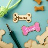 Genie Crafts 24 Pack Wooden Dog Bones for Crafts, Unfinished Wood Slice Cutouts for Gift Tags, 4.1 x 2.2 Inches - 2 of 4