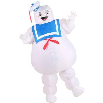 HalloweenCostumes.com One Size Fits Most   Ghostbusters Inflatable Stay Puft Costumefor Adults., Red/White/Blue