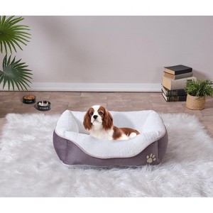 Gulches Lina Pet Bed, Anthracite Pet Bed , Medium Size 17'' x 23'' - 1 of 4