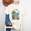 Simply Sage Market Women's Saddle Up Motel Distressed Short Sleeve Graphic Tee - image 3 of 3