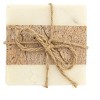 Storied Home Square Marble Coasters with Jute String (Set of 4 Pieces) - 4 of 4