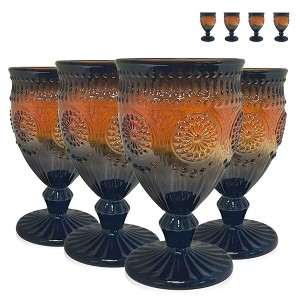 Artland Orange & Black Goblet - Set of 8 - 1 of 4