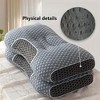 DSVIMOY Support Pillow 3D Knitted Cotton Massage Pillow for Neck and Head Relief for Restful Sleep, Gray, 17.72"*5.91"*5.91" - 2 of 4