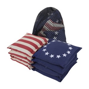 GSE Set of 8 Regulation Size Cornhole Bean Bags. Corn Hole Board Toss Game Replacement Bean Bags (Several Styles Available) - 1 of 4