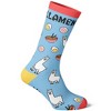 Crazy Dog T-Shirts Women's Llamen Socks Funny Llama Ramen Noodles Takeout Novelty Graphic Footwear - 3 of 4