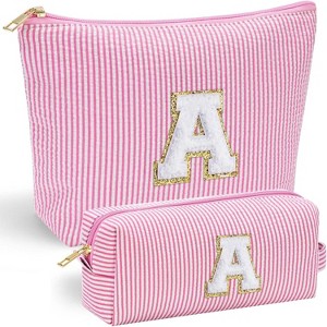 Pink Cosmetic Travel Bag | 11 12 13 14 15 16 Years Old Girl Gifts Graduation Teacher Gifts Teen Girl Gift Trendy Stuff A - 1 of 4