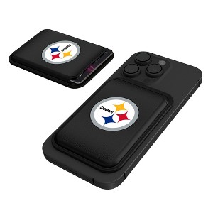 Keyscaper NFL AFC Teams Linen Black Magnetic Credit Card Wallet - 1 of 3