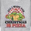 Men's - Teenage Mutant Ninja Turtles - All I Want For Christmas Graphic Fleece Sweatshirt - 2 of 4