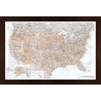 Home Magnetics Weathered Earth US Map: Interactive, Magnetic, Educational Wall Art for Travel Enthusiasts