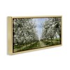Stupell Industries Blooming White Tree Orchard Floating Frame Canvas Art, Gold, 31" x 14" - 2 of 4