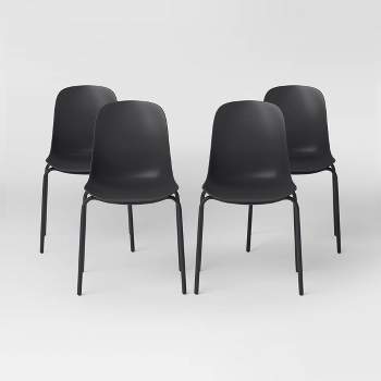 4pk Dining Chairs Black - Room Essentials™