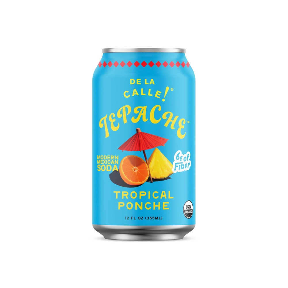 De La Calle Tepache Tropical Ponche Soda - 12 fl oz