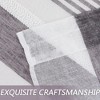 Vertical Striped Linen Textured Semi Sheer Farmhouse Curtains - 4 of 4