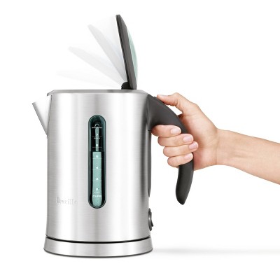 Stainless Steel Soft Top Electric Kettle with Dual Water Windows