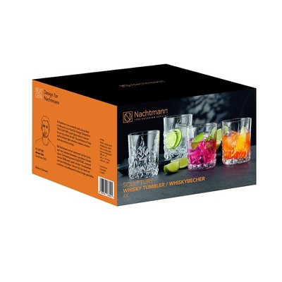 Nachtmann Clear Crystal Whiskey Tumblers Set of 4