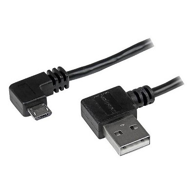 StarTech 2m 6 ft Micro-USB Cable with Right-Angled Connectors - M/M - USB A USB2AUB2RA2M