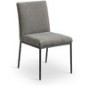 Meridina Furniture,Reeves Grey Chenille Fabric Upholstered Dining Side Chair, Set of 2 - 2 of 4