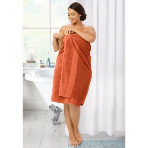 BrylaneHome BH Studio Oversized Towel Bath Sheet - Cayenne - 1 of 4