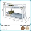Now Furniture Low Bunk Bed for Kids, Twin over Twin, Engineered Wood - 2 of 4