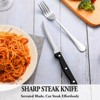 BRINJOY 24-Piece Stainless Steel Silverware Set - Mirror Polished Cutlery Set with Steak Knives for 4, Dishwasher Safe - 3 of 4