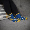 NCAA Pittsburgh Panthers Big Dot Fuzzy Sleep Soft Socks: Polka Dot Knit Ankle Apparel - 3 of 3