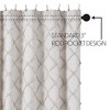 Frayed Lattice Oatmeal Shower Curtain 72x72 VHC Brands - 3 of 4