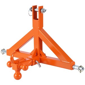 3 Point 2" Hitch Receiver, Quick Hitch for Category 1 Tractors, Tractor Attachments - 1 of 4