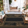 Outdoor Waterproof Rug - Reversible Botanical Plastic Straw Mat for Patio, Camping & RV (Includes Carry Bag + 4 Stakes) - 2 of 4