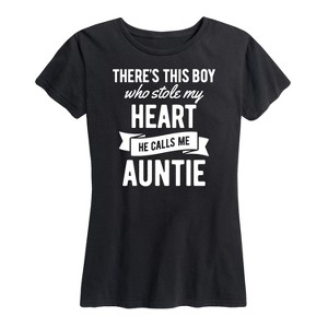 Women's - Instant Message - He Calls Me Auntie Short Sleeve Graphic T-Shirt - 1 of 4