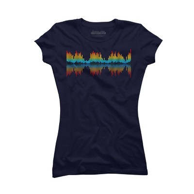 Junior's Design By Humans Audio City By clingcling T-Shirt