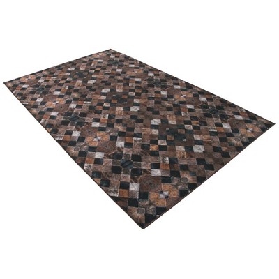 Walk on Me Faux Cowhide Heirloom Frescoes Loomed Area Rug