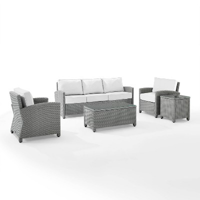 Bradenton 5pc Outdoor Wicker Sofa Set - Crosley

