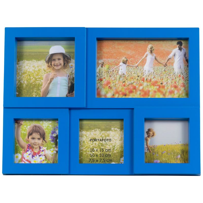 Northlight Blue Multi-Sized Puzzled Photo Picture Frame Collage Wall Decoration, 3 of 7