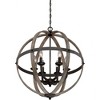 Quoizel Lighting Fusion 6 - Light Chandelier in  Rustic Black - 3 of 4