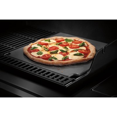 Weber Glazed Black Ceramic Baking Stone