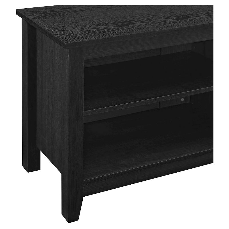 Farmhouse 4 Cubby Wood Open Storage with Mount TV Stand for TVs up to 65" - Saracina Home, 4 of 7