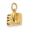 Black Bow Jewelry 14k Yellow Gold Sardine Can Charm, 15mm - 4 of 4