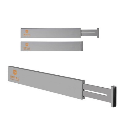 Expandable Gray Bamboo Drawer Dividers Set for Kitchen and Home